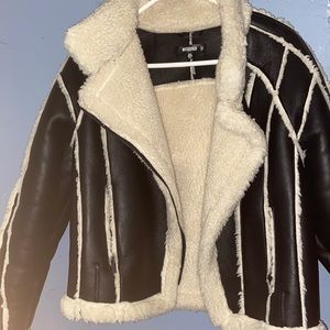 Black and white coat